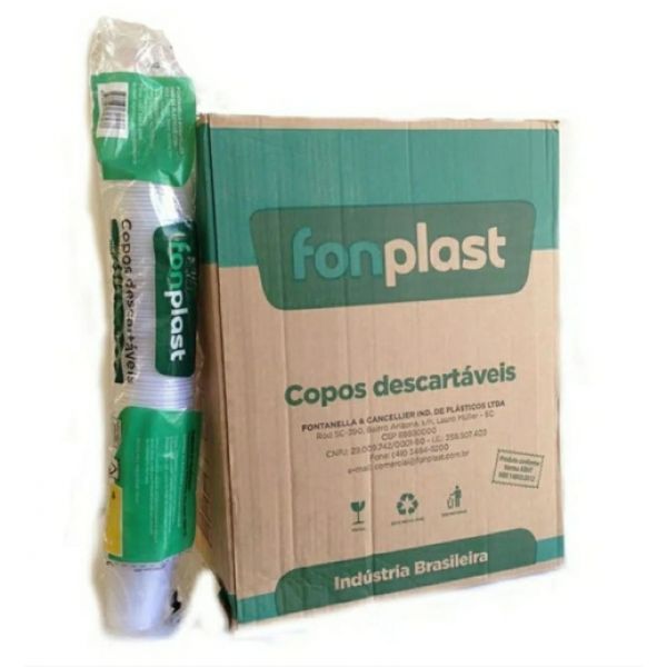 COPO DESCARTÁVEL FONPLAST 180ML X 2.500 UN