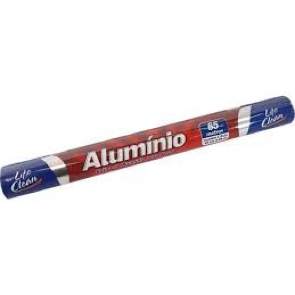 FOLHA DE ALUMINIO 45 CM X 65 METROS LIFE CLEAN