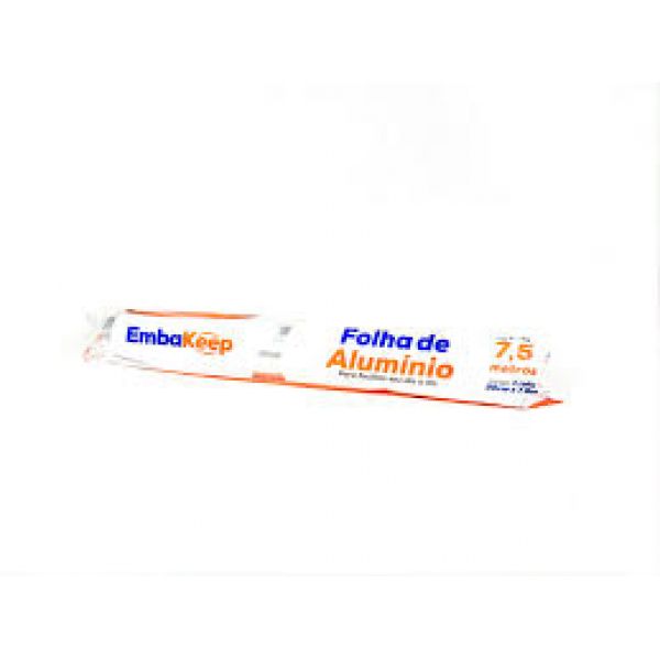 FOLHA DE ALUMINIO EMBAKEEP 30 CM X 7,5 METROS