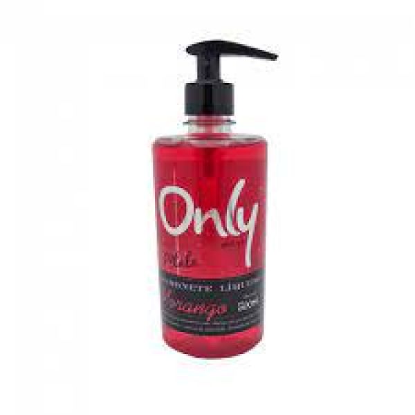 SABONETE LIQUIDO ONLY BEAUTY MORANGO 500 ML