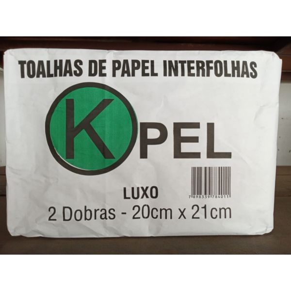 PAPEL TOALHA INTERFOLHADO KPEL LUXO 20X21 CM