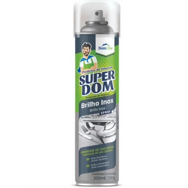 SUPER DOM BRILHO INOX SPRAY 300 ML