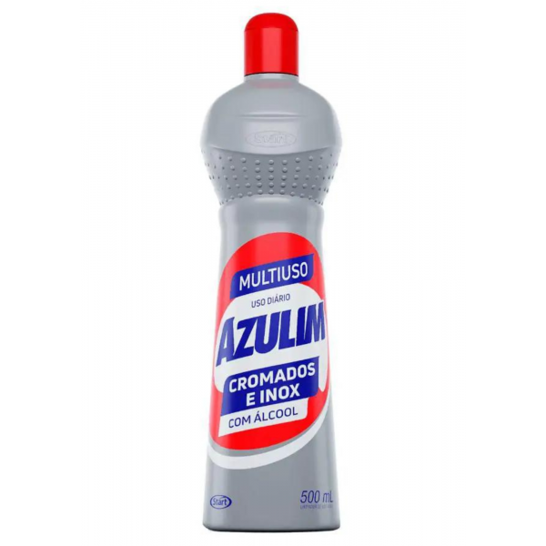 MULTIUSO AZULIM CROMADOS E INOX COM ALCOOL 500 ML