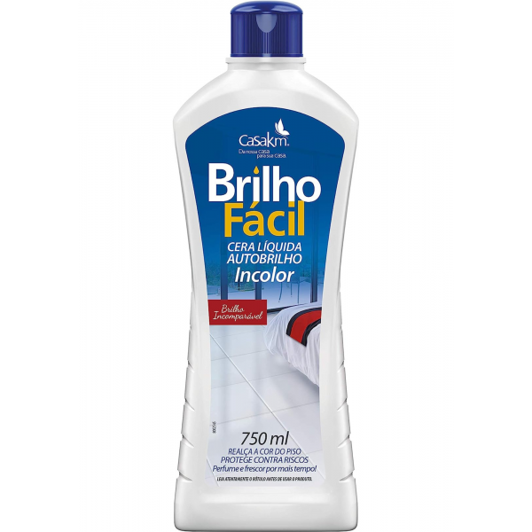 BRILHO FACIL CERA LIQUIDA AUTO BRILHO INCOLOR 750 ML