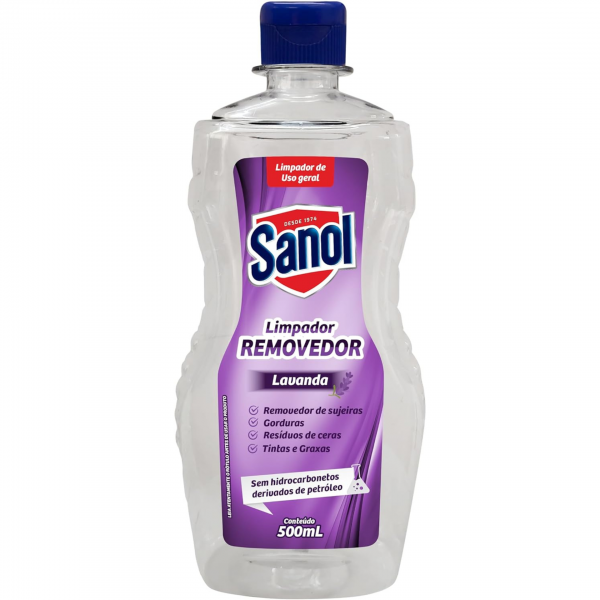 LIMPADOR REMOVEDOR - SANOL LAVANDA  500ML