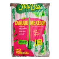 CANUDO MEXEDOR PLÁSTICO BIODEGRADÁVEL - C/100 UNI